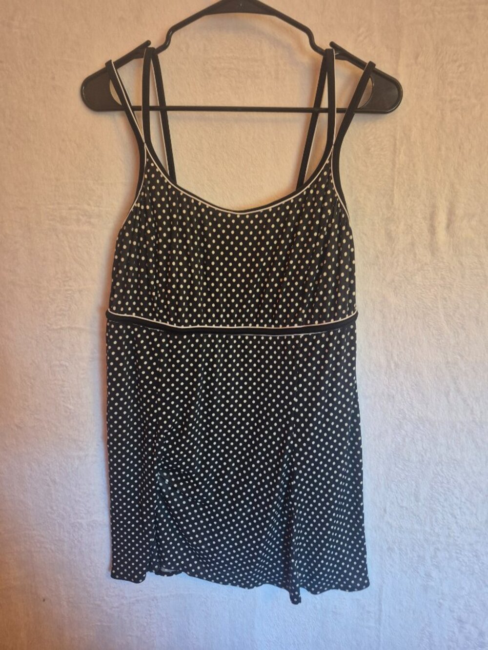 Great Lengths One Piece Swimdress 10 Polka Dot Retro Swimsuit Pinup Rockabilly